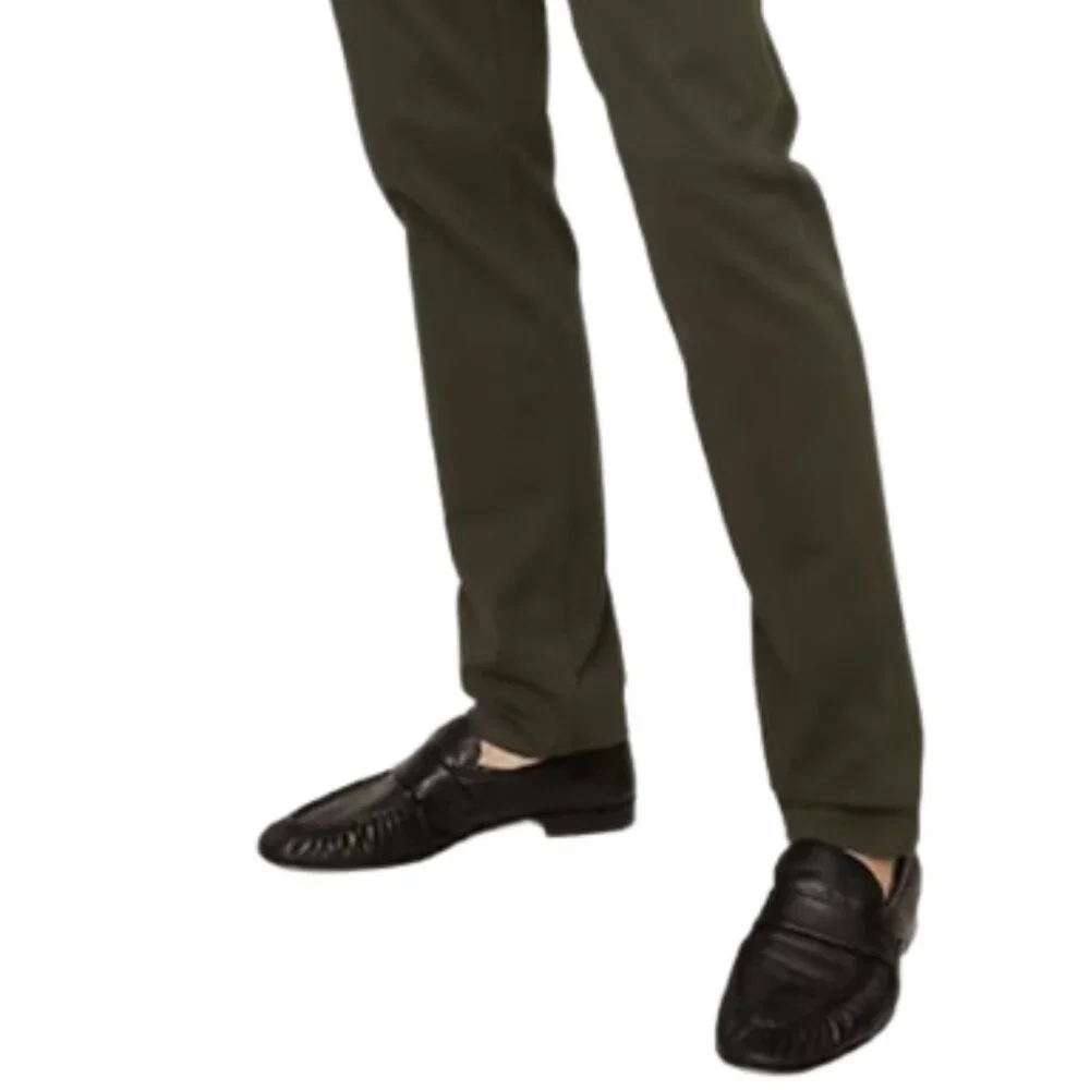 Banana Republic Men's Traveler Jeans Dark Olive 34 x 32 Slim Fit Cotton Straight